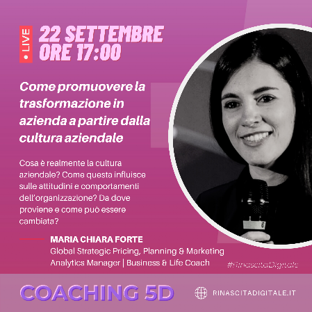 Maria Chiara Forte Business & Life Coach ELLE Active 2020