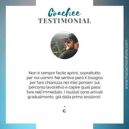 Coachee testimonal Maria Chiara Forte